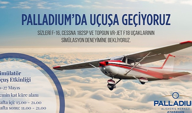 Simülatör uçaklarla uçuş deneyimi Palladium AVM'de