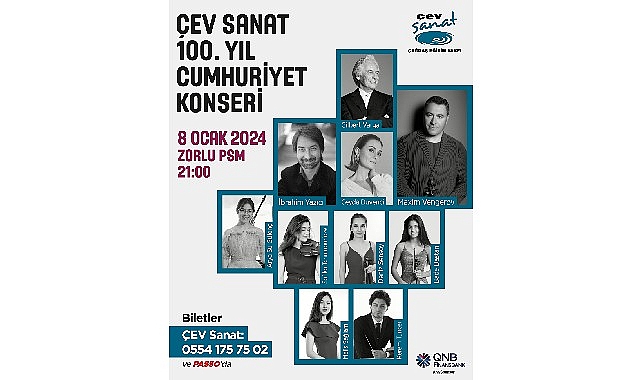 Türkiye'nin parlayan yıldızları ÇEV Sanat'ın “100. Yıl Cumhuriyet Konseri"nde buluşuyor