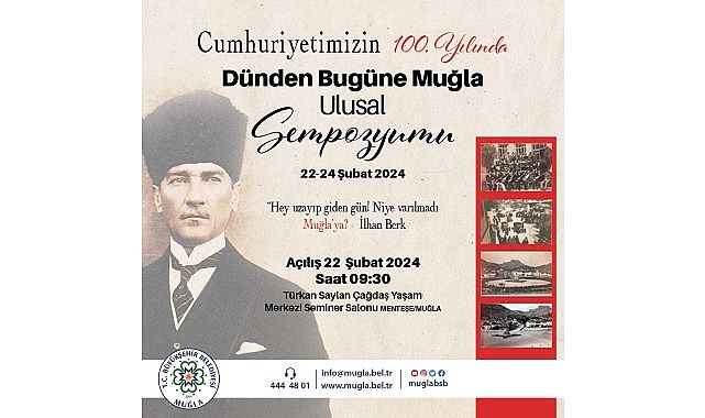 Muğla Büyükşehir Cumhuriyet'in 100.Yılında Muğla Sempozyumu Düzenliyor